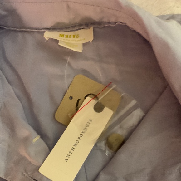 📌 ( Sold ) NWT Maeve Puff-Sleeve Signature Blouse - Picture 4 of 10